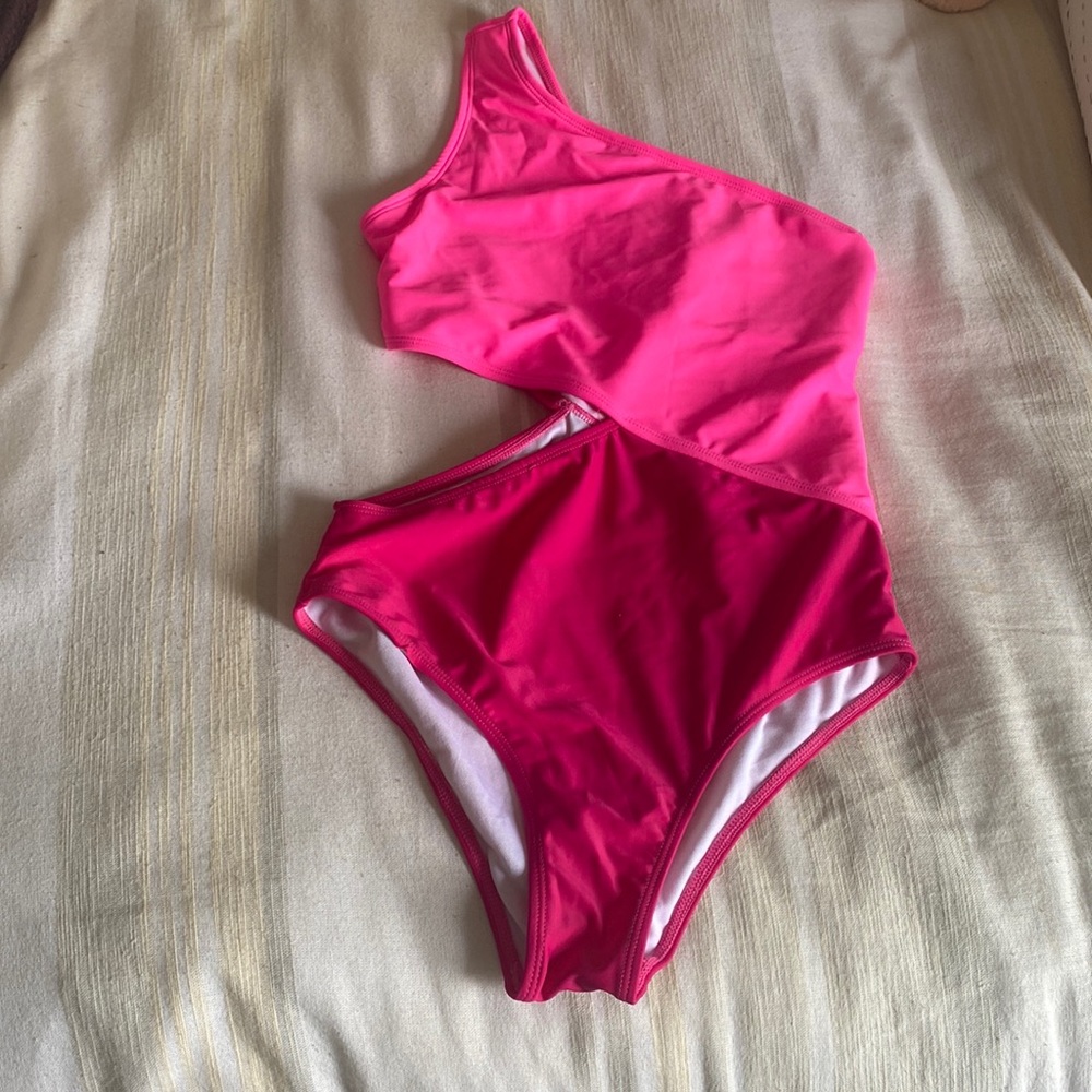 Pink bathing suit